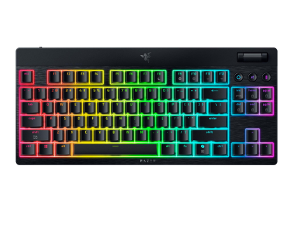 Klawiatura bezprzewodowa Razer BlackWidow V4 Low-profile TKL HyperSpeed (Orange)